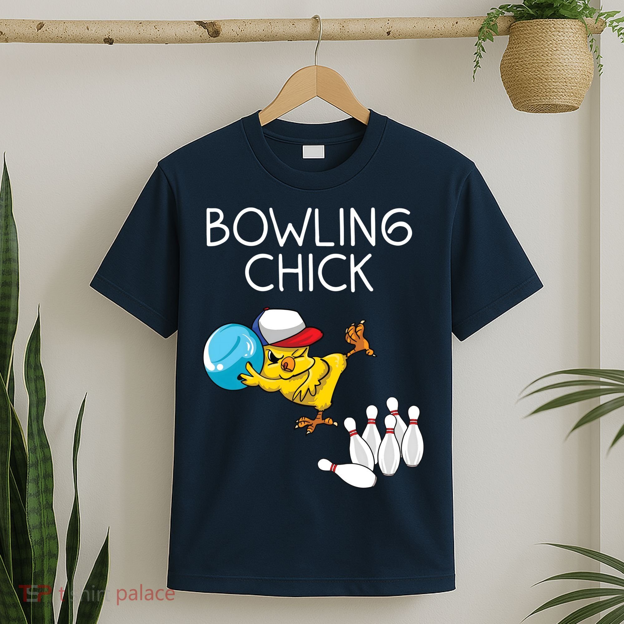 Funny Bowling Gift Women Cute Bowling Chick Sports Athlete T-Shirt