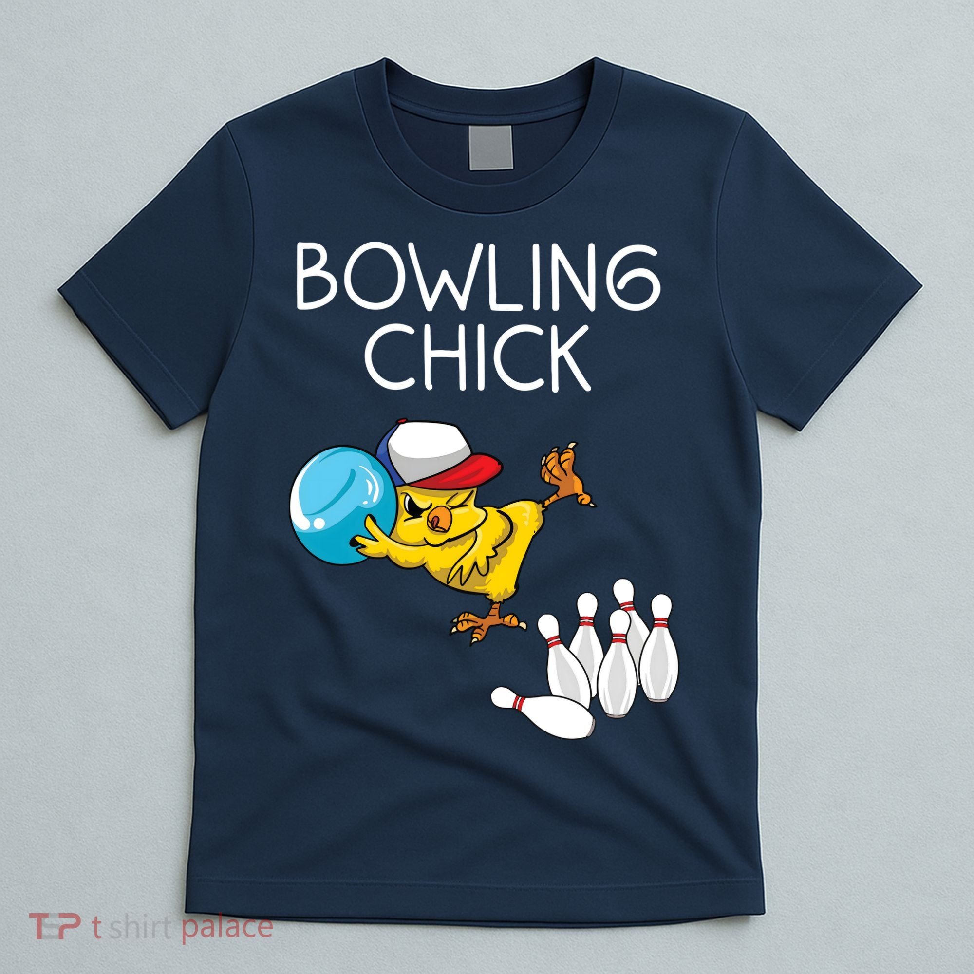 Funny Bowling Gift Women Cute Bowling Chick Sports Athlete T-Shirt