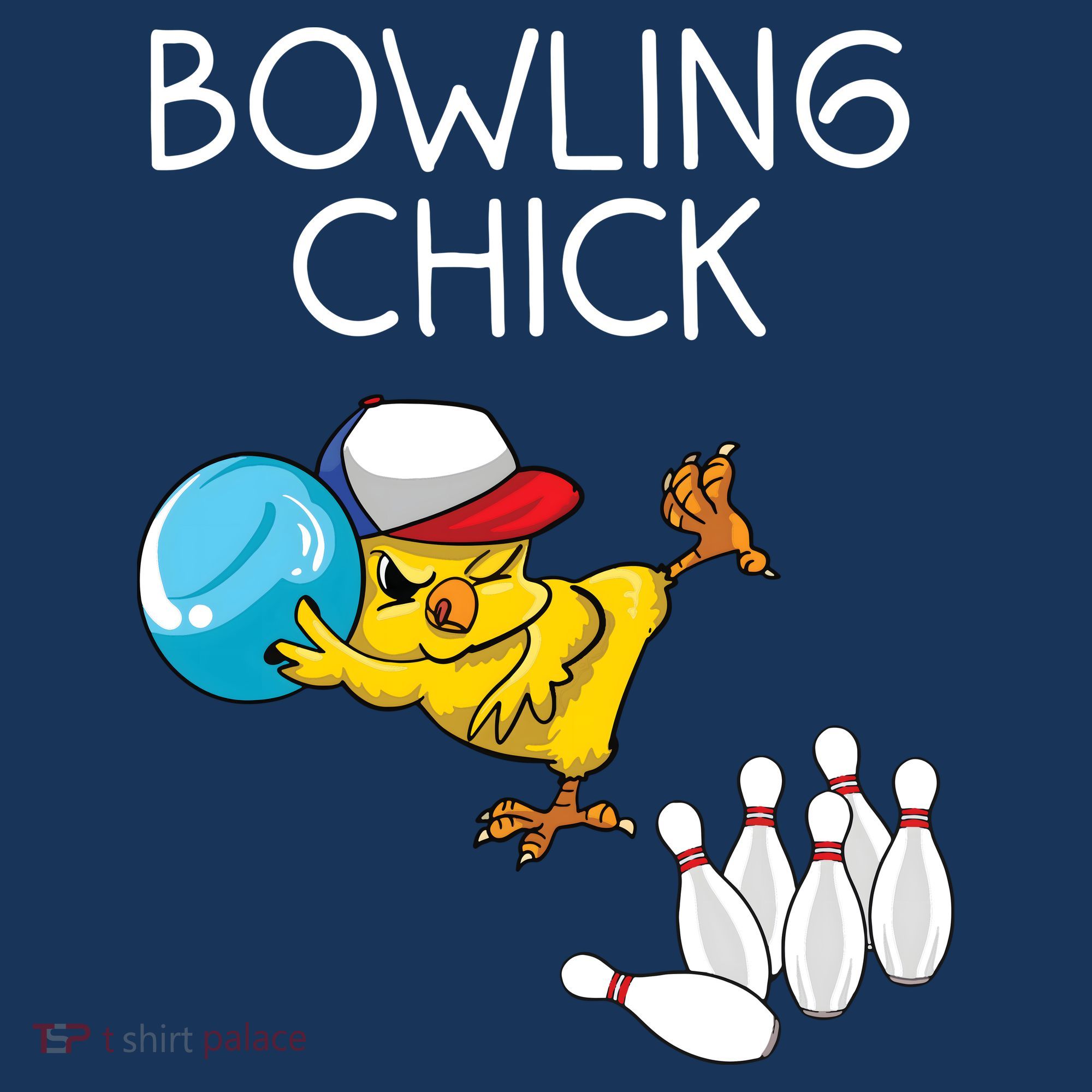 Funny Bowling Gift Women Cute Bowling Chick Sports Athlete T-Shirt