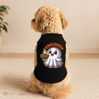 Fun Boo Ghost Lantern Diwali Deepavali Halloween Diwalloween Doggie Tank thumb 2