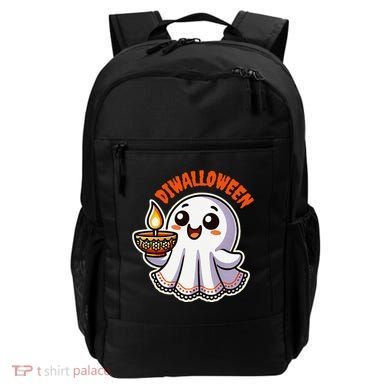 Fun Boo Ghost Lantern Diwali Deepavali Halloween Diwalloween Backpack