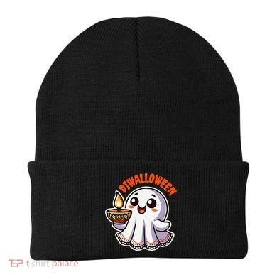 Fun Boo Ghost Lantern Diwali Deepavali Halloween Diwalloween Beanie