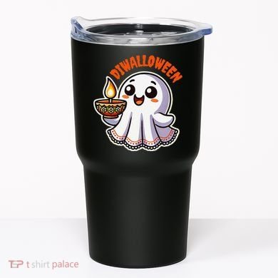 Fun Boo Ghost Lantern Diwali Deepavali Halloween Diwalloween Tumbler