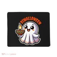 Fun Boo Ghost Lantern Diwali Deepavali Halloween Diwalloween Mousepad thumb 0