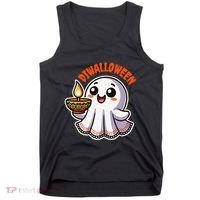 Fun Boo Ghost Lantern Diwali Deepavali Halloween Diwalloween Tank Top thumb 0