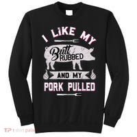 Funny BBQ Grilling Quote Pig Pulled Pork Sweatshirt thumb 0