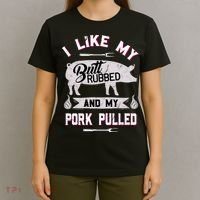 Funny BBQ Grilling Quote Pig Pulled Pork T-Shirt thumb 4