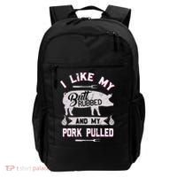 Funny BBQ Grilling Quote Pig Pulled Pork Backpack thumb 0