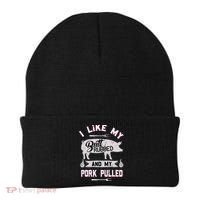 Funny BBQ Grilling Quote Pig Pulled Pork Beanie thumb 0
