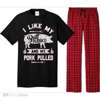 Funny BBQ Grilling Quote Pig Pulled Pork Pajama Set thumb 0