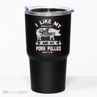 Funny BBQ Grilling Quote Pig Pulled Pork Tumbler thumb 0