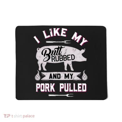 Funny BBQ Grilling Quote Pig Pulled Pork Mousepad