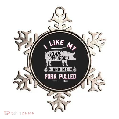 Funny BBQ Grilling Quote Pig Pulled Pork Ornament