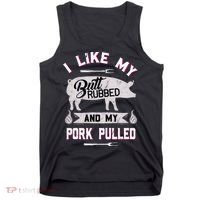 Funny BBQ Grilling Quote Pig Pulled Pork Tank Top thumb 0