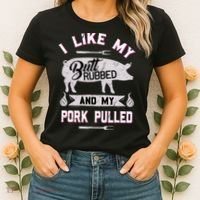 Funny BBQ Grilling Quote Pig Pulled Pork Women's T-Shirt thumb 2