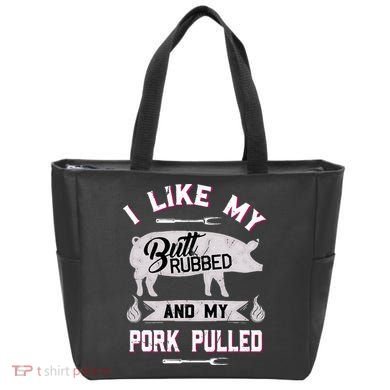 Funny BBQ Grilling Quote Pig Pulled Pork Tote Bag