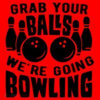 Funny Bowler Grab Your Balls We're Going Bowling Gift Santa Hat thumb 1