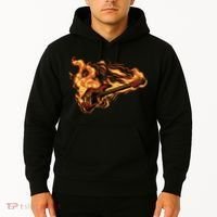 Fire Bass Guitar Rock Musician Hoodie thumb 2