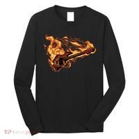 Fire Bass Guitar Rock Musician Long Sleeve Shirt thumb 0