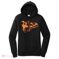 Fire Bass Guitar Rock Musician Women's Hoodie thumb 0