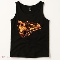 Fire Bass Guitar Rock Musician Tank Top thumb 2