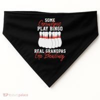 Funny Bowling Gift For Grandpa Or Dad USA-Made Doggie Bandana thumb 0