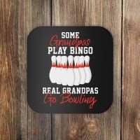Funny Bowling Gift For Grandpa Or Dad Coaster thumb 0