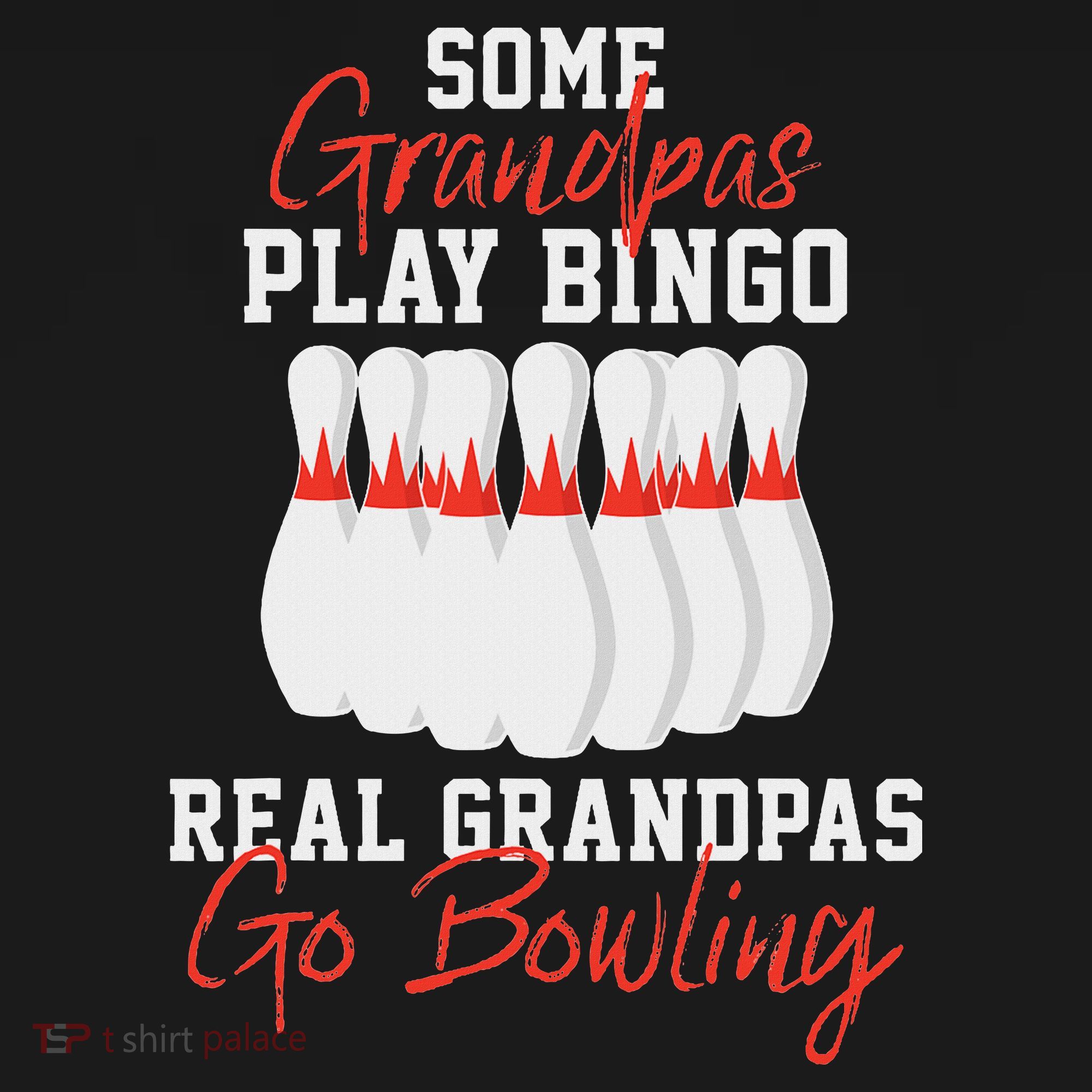 Funny Bowling Gift For Grandpa Or Dad Mousepad