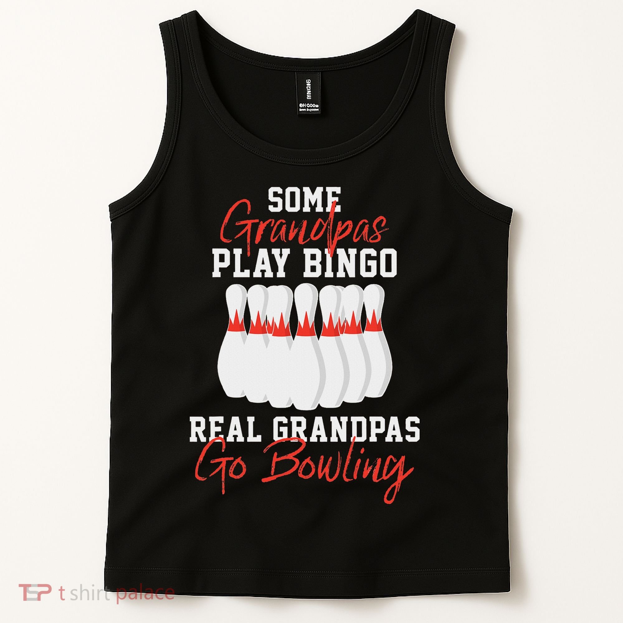 Funny Bowling Gift For Grandpa Or Dad Tank Top