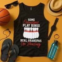 Funny Bowling Gift For Grandpa Or Dad Tank Top thumb 4