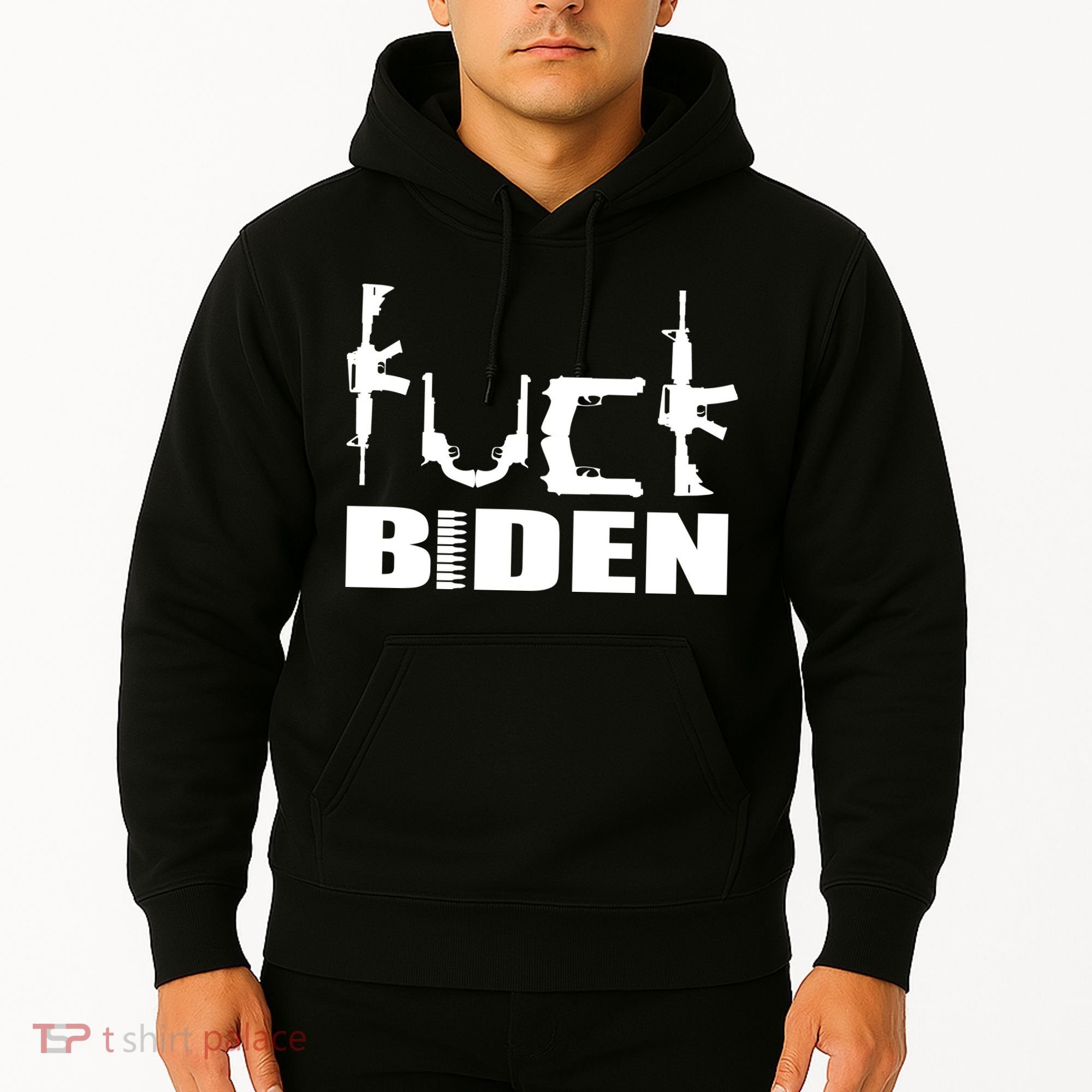 F*ck Biden Guns Logo Hoodie