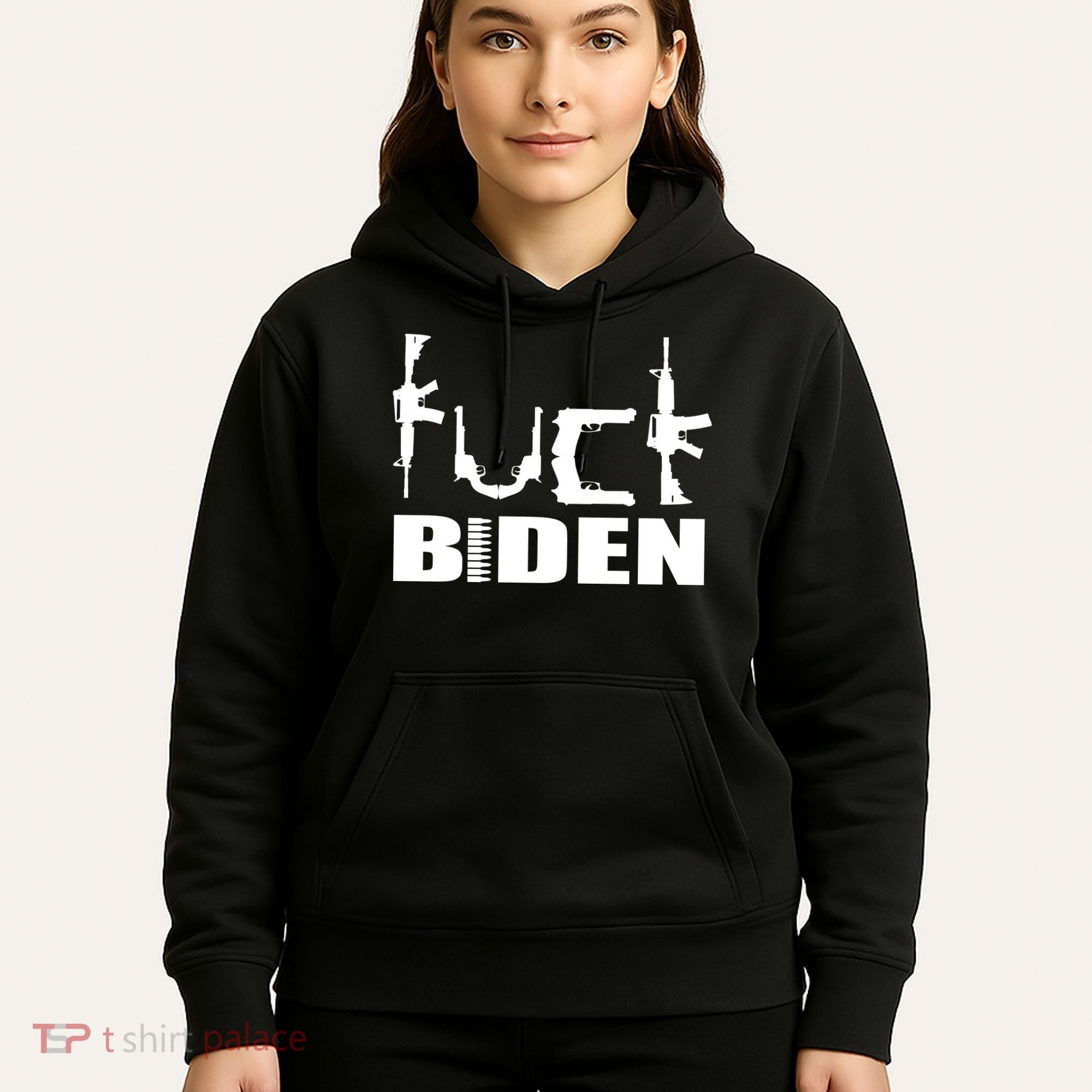 F*ck Biden Guns Logo Hoodie