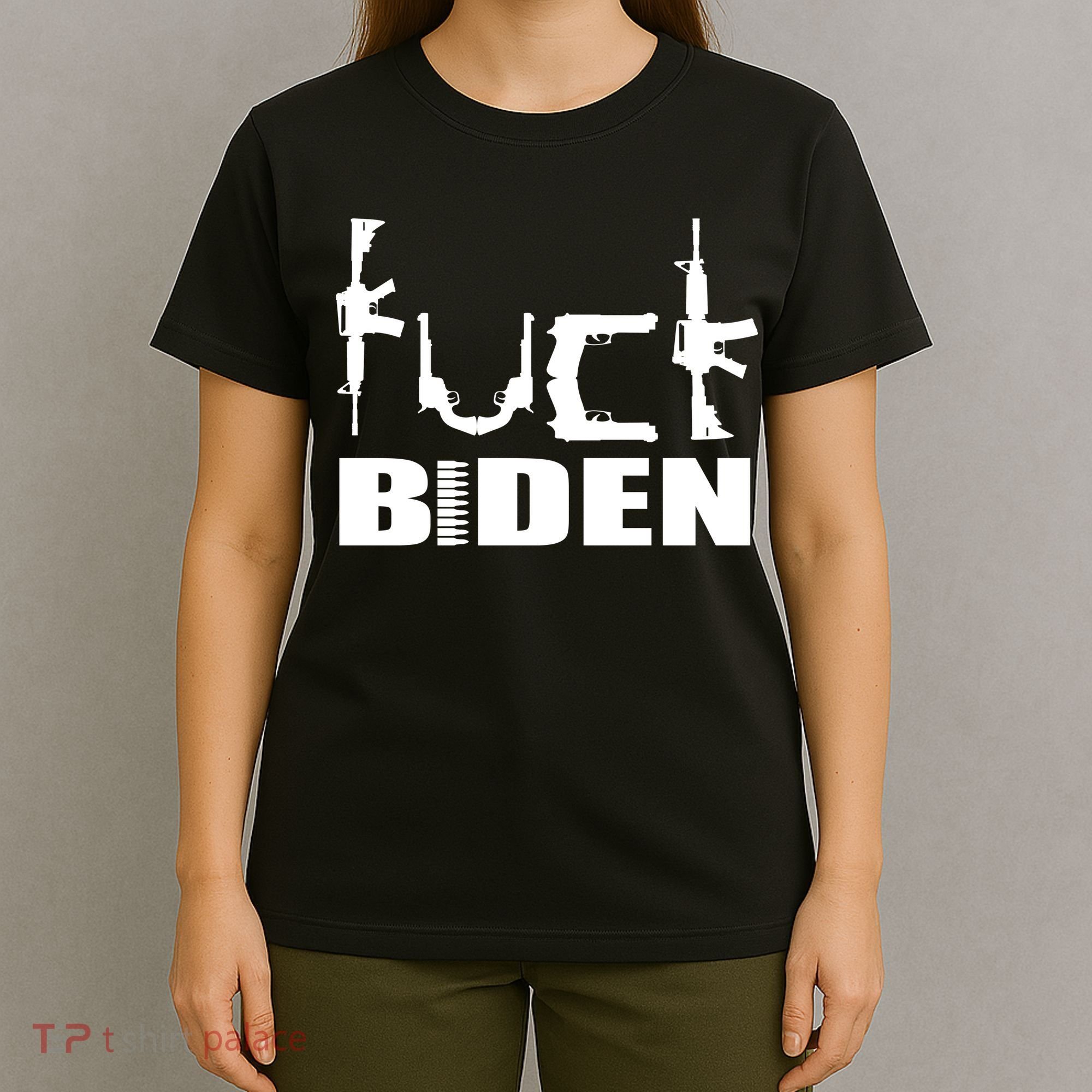 F*ck Biden Guns Logo T-Shirt