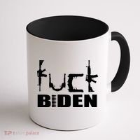 F*ck Biden Guns Logo Coffee Mug thumb 1