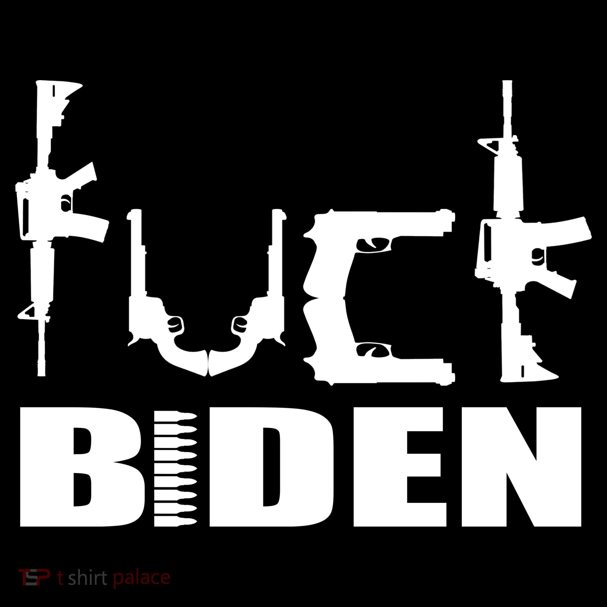 F*ck Biden Guns Logo Women's Hoodie