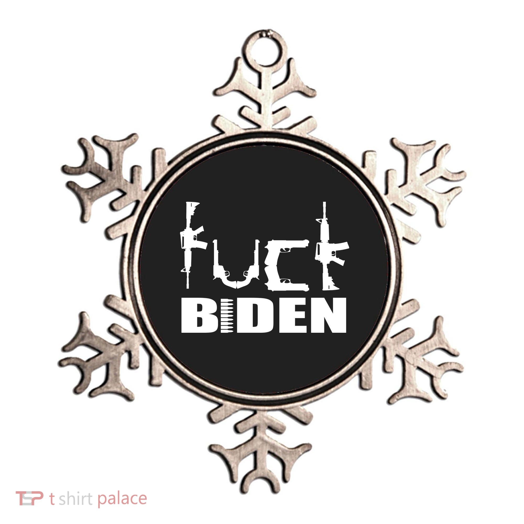 F*ck Biden Guns Logo Ornament