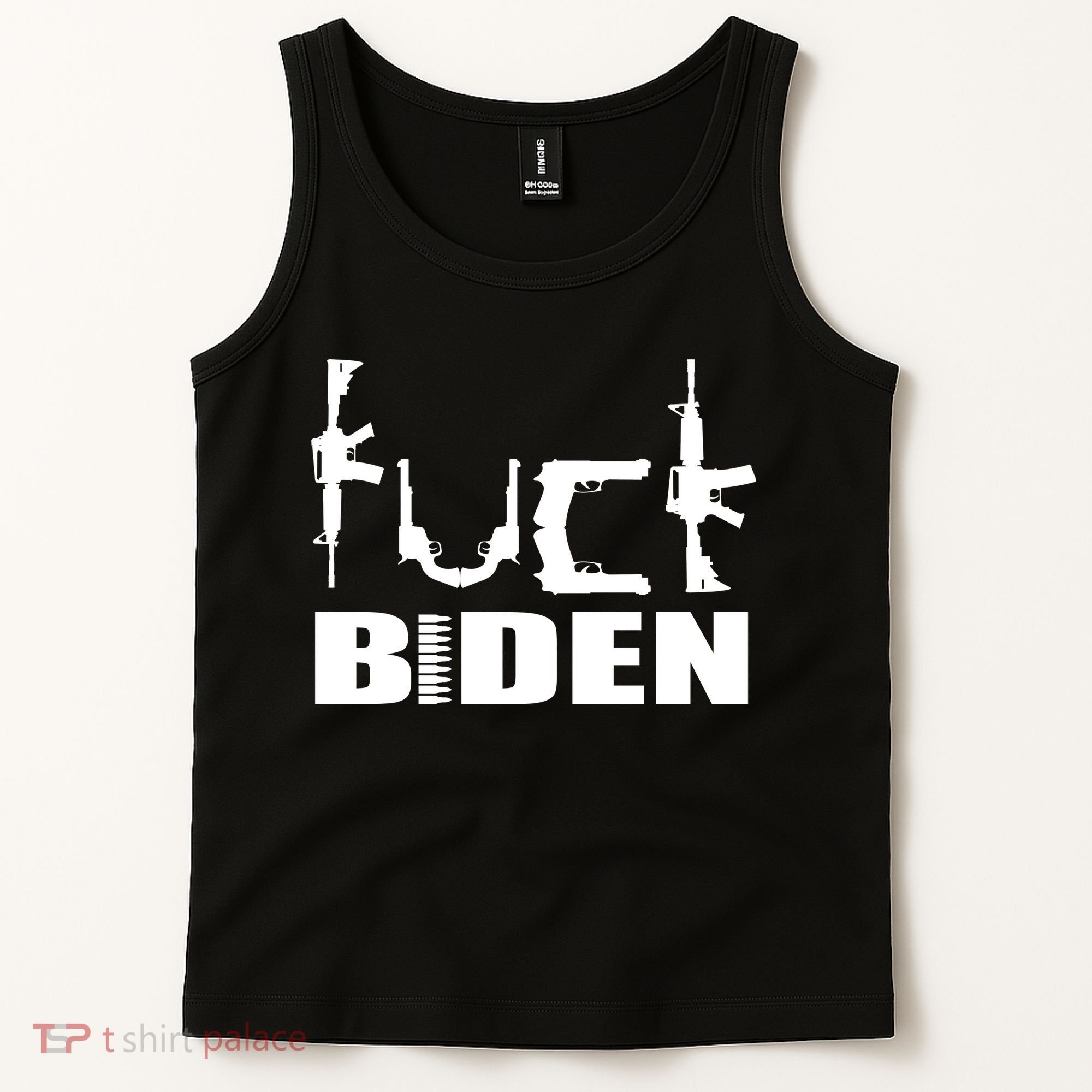 F*ck Biden Guns Logo Tank Top