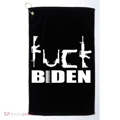F*ck Biden Guns Logo Golf Towel