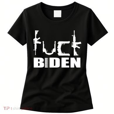 F*ck Biden Guns Logo Women's T-Shirt