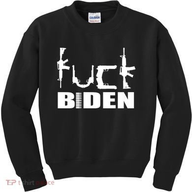 F*ck Biden Guns Logo Kids Sweatshirt