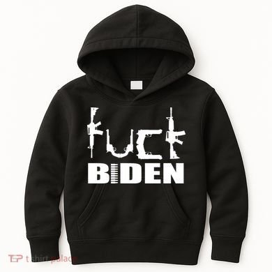 F*ck Biden Guns Logo Kids Hoodie