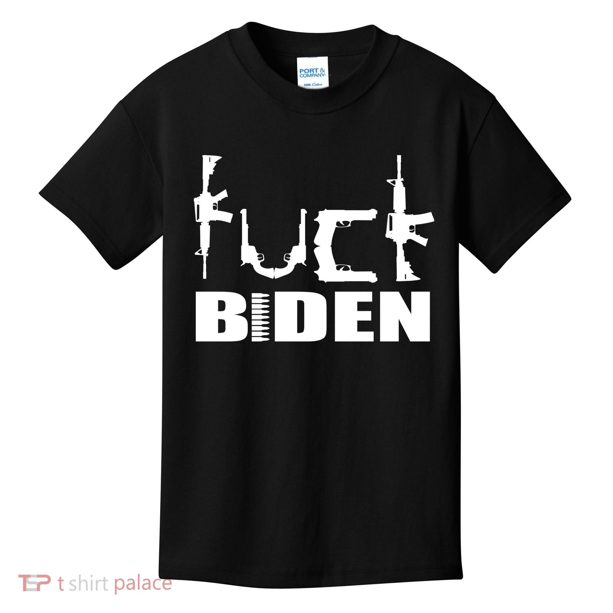 F*ck Biden Guns Logo Kids T-Shirt