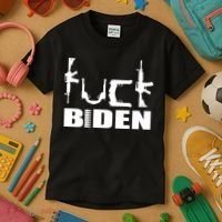 F*ck Biden Guns Logo Kids T-Shirt thumb 3