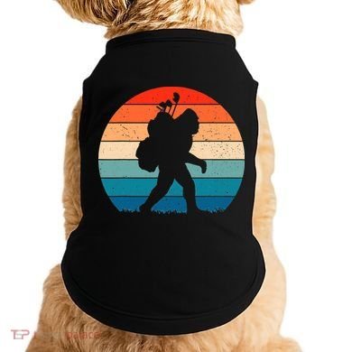 Funny Bigfoot Golf Vintage Retro Sasquatch Playing Golf Gift Doggie Tank