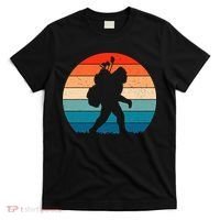 Funny Bigfoot Golf Vintage Retro Sasquatch Playing Golf Gift T-Shirt thumb 0