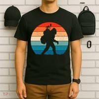 Funny Bigfoot Golf Vintage Retro Sasquatch Playing Golf Gift T-Shirt thumb 6