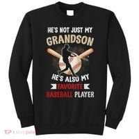 Funny Baseball Grandpa Grandson My Favorite Baseball Player Sweatshirt thumb 0