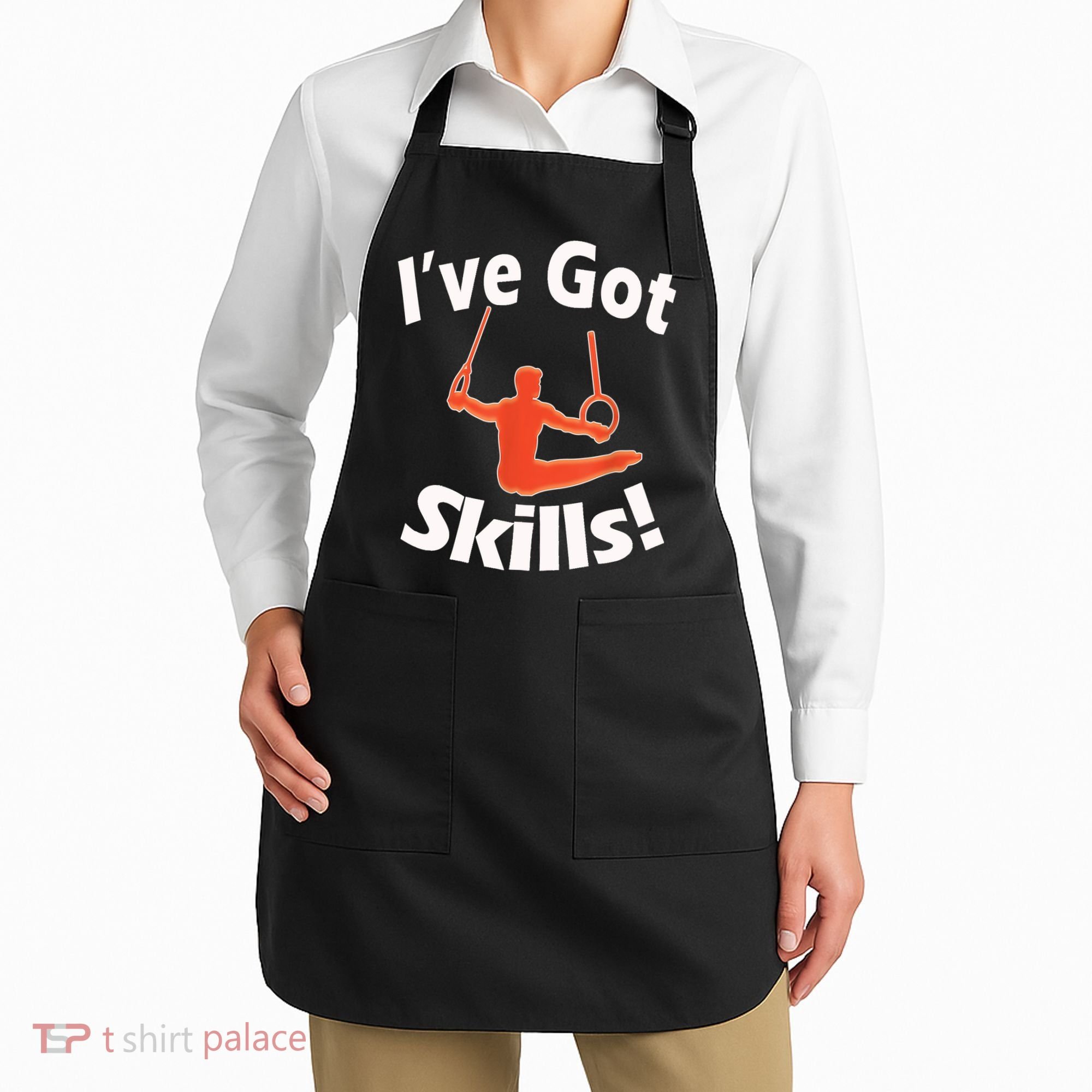 Funny Boys Gymnastics I've Got Skills Gift T Apron