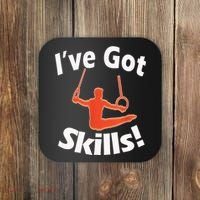 Funny Boys Gymnastics I've Got Skills Gift T Coaster thumb 0