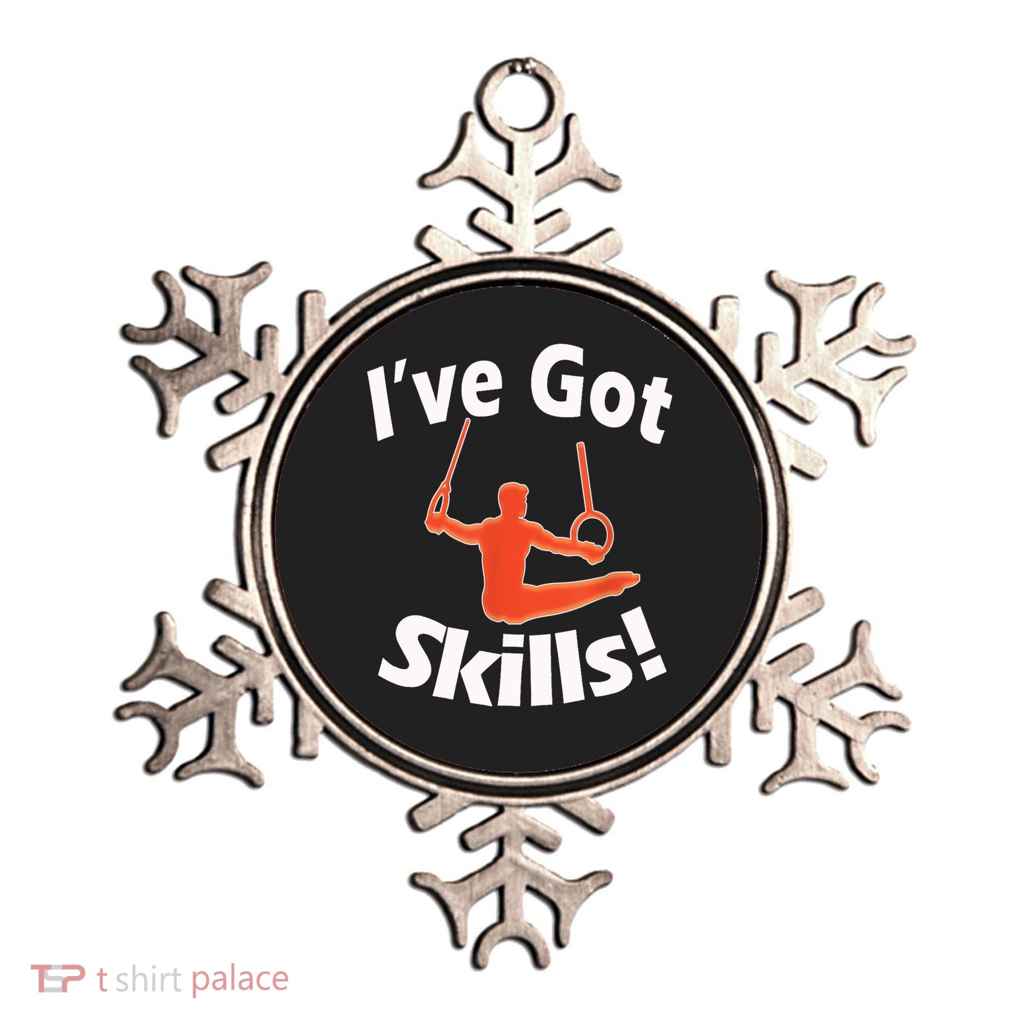Funny Boys Gymnastics I've Got Skills Gift T Ornament
